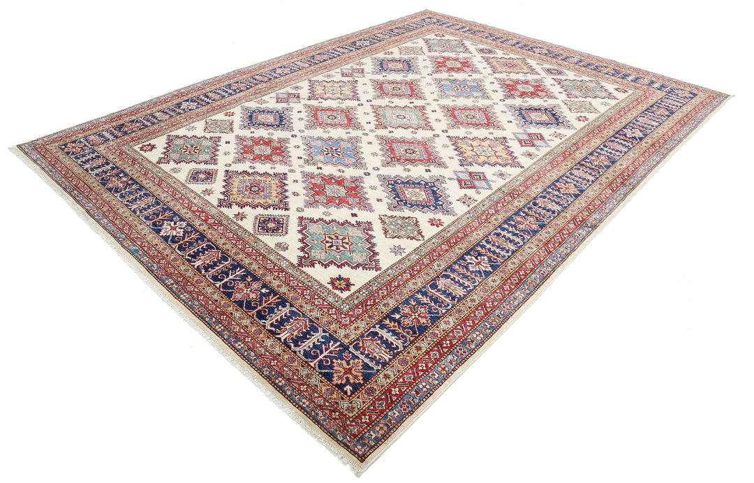 Hand Knotted Royal Kazak Wool Rug 8' 9" x 11' 11" - No. AT73198
