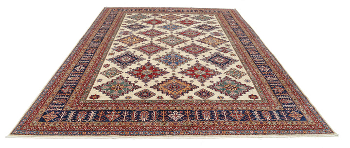 Hand Knotted Royal Kazak Wool Rug 8' 9" x 11' 11" - No. AT73198