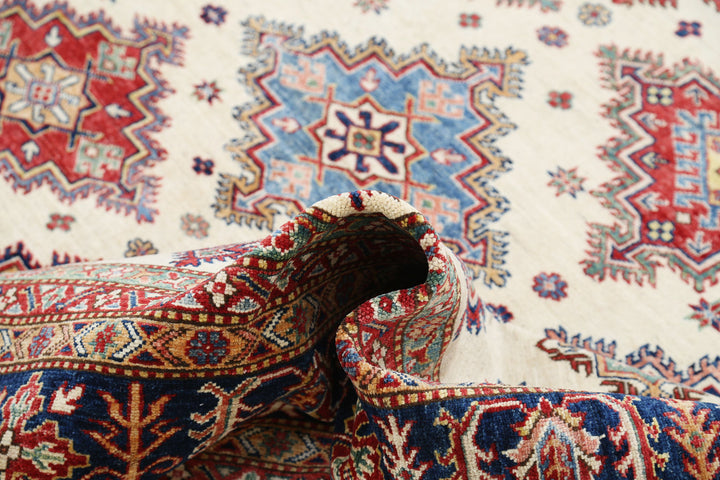 Hand Knotted Royal Kazak Wool Rug 8' 9" x 11' 11" - No. AT73198