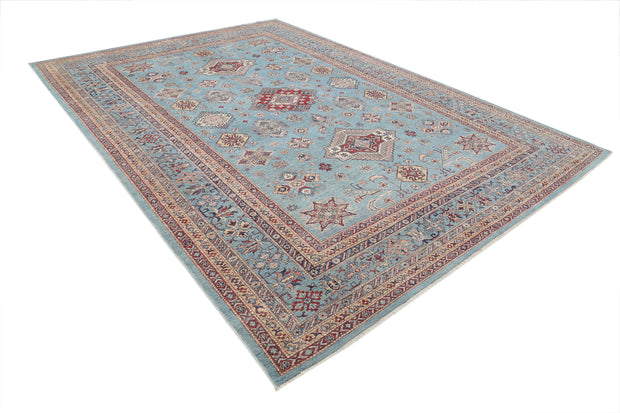 Hand Knotted Royal Kazak Wool Rug 8' 9" x 12' 3" - No. AT77811