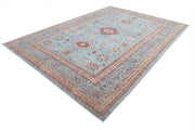 Hand Knotted Royal Kazak Wool Rug 8' 9" x 12' 3" - No. AT77811