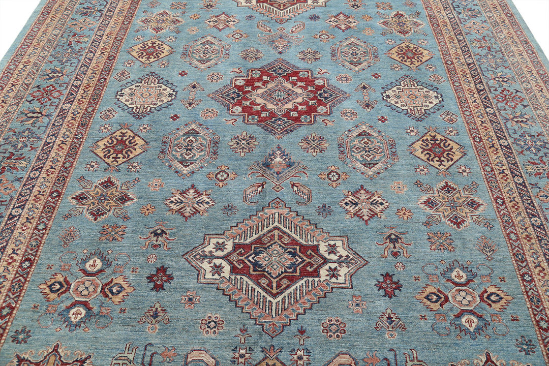 Hand Knotted Royal Kazak Wool Rug 8' 9" x 12' 3" - No. AT77811