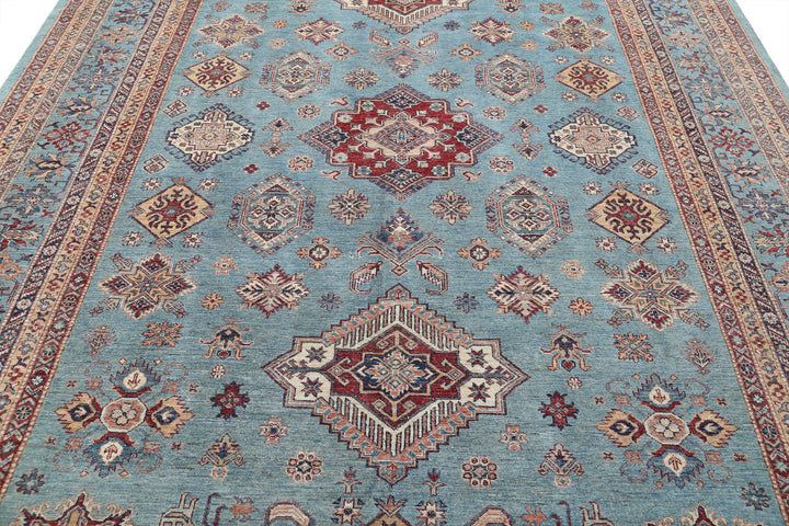 Hand Knotted Royal Kazak Wool Rug 8' 9" x 12' 3" - No. AT77811