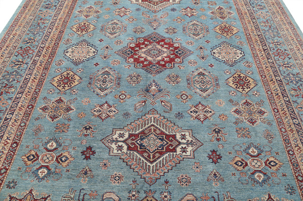 Hand Knotted Royal Kazak Wool Rug 8' 9" x 12' 3" - No. AT77811