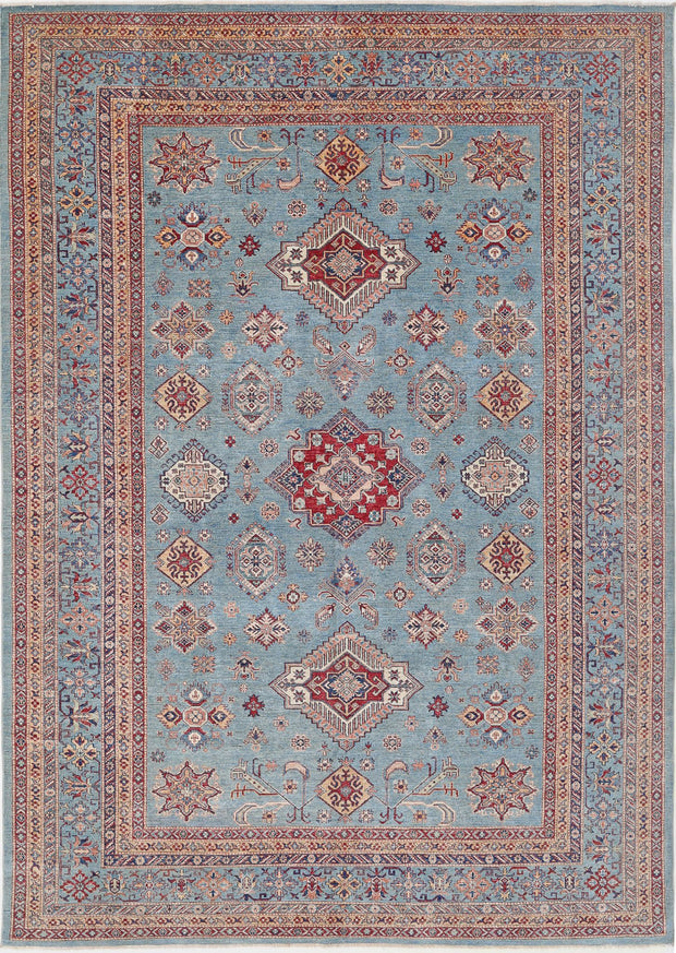 Hand Knotted Royal Kazak Wool Rug 8' 9" x 12' 3" - No. AT77811