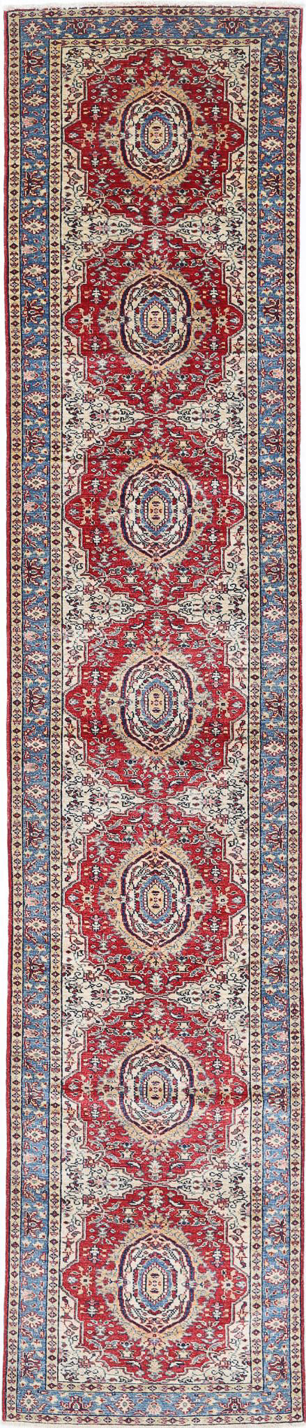 Hand Knotted Royal Kazak Wool Rug 2' 8" x 13' 9" - No. AT79152
