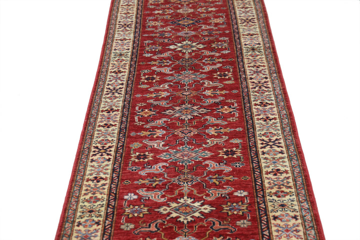 Hand Knotted Royal Kazak Wool Rug 2' 7" x 23' 0" - No. AT11139