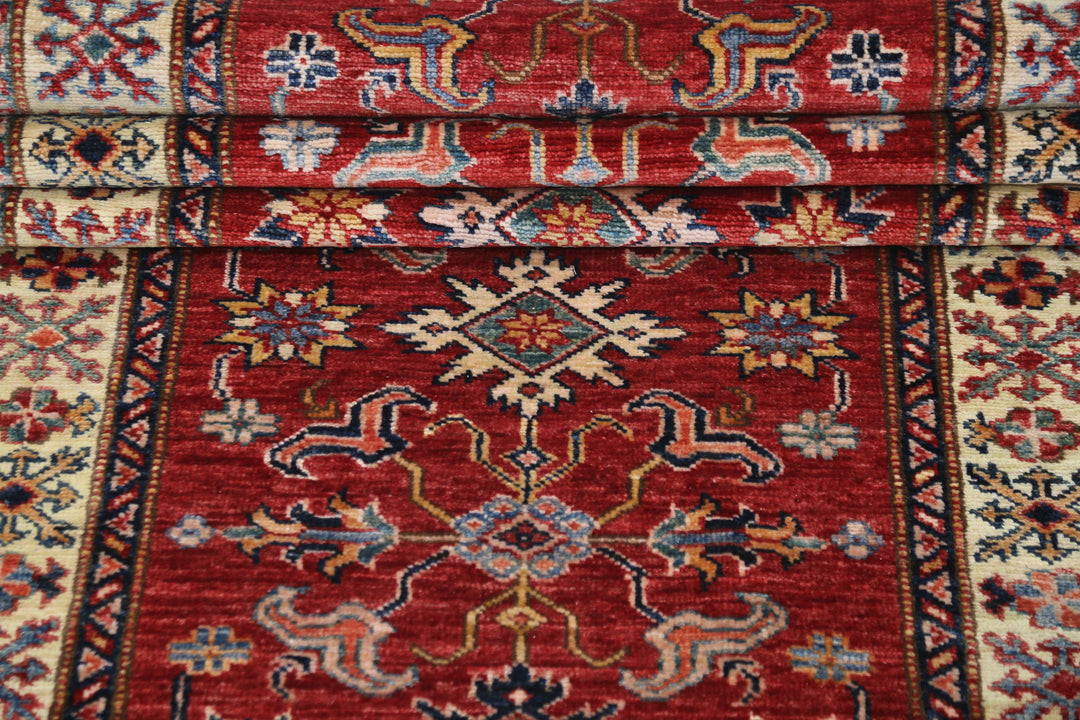 Hand Knotted Royal Kazak Wool Rug 2' 7" x 23' 0" - No. AT11139
