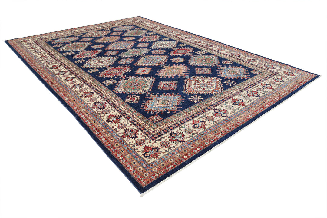 Hand Knotted Royal Kazak Wool Rug 9' 9" x 13' 9" - No. AT92583