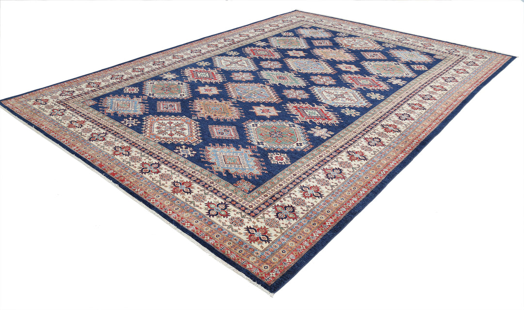 Hand Knotted Royal Kazak Wool Rug 9' 9" x 13' 9" - No. AT92583