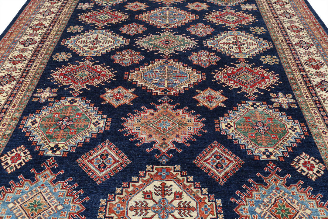Hand Knotted Royal Kazak Wool Rug 9' 9" x 13' 9" - No. AT92583