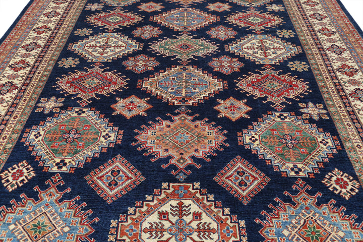 Hand Knotted Royal Kazak Wool Rug 9' 9" x 13' 9" - No. AT92583