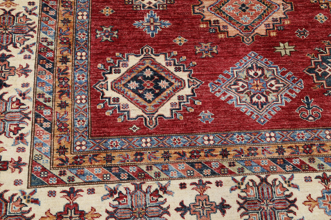 Hand Knotted Royal Kazak Wool Rug 9' 10" x 13' 1" - No. AT97764