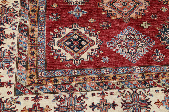 Hand Knotted Royal Kazak Wool Rug 9' 10" x 13' 1" - No. AT97764