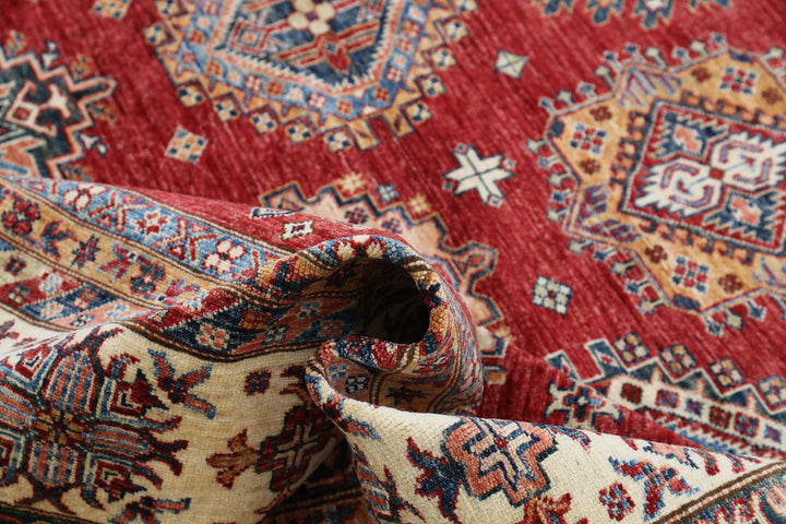 Hand Knotted Royal Kazak Wool Rug 9' 10" x 13' 1" - No. AT97764