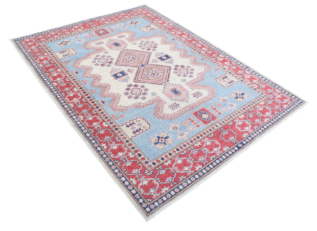 Hand Knotted Royal Kazak Wool Rug 5' 1" x 6' 9" - No. AT10476