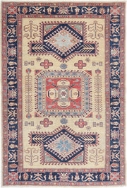 Hand Knotted Royal Kazak Wool Rug 5' 7" x 8' 4" - No. AT67351