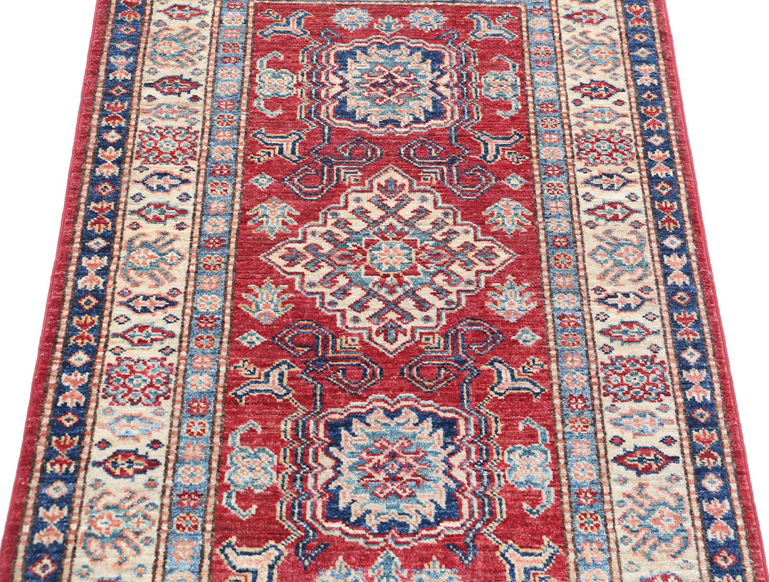 Hand Knotted Royal Kazak Wool Rug 2' 8" x 3' 10" - No. AT24830