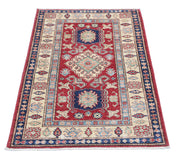 Hand Knotted Royal Kazak Wool Rug 2' 8" x 4' 2" - No. AT42016