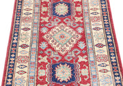 Hand Knotted Royal Kazak Wool Rug 2' 8" x 4' 2" - No. AT42016