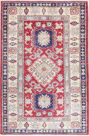 Hand Knotted Royal Kazak Wool Rug 2' 8" x 4' 2" - No. AT42016