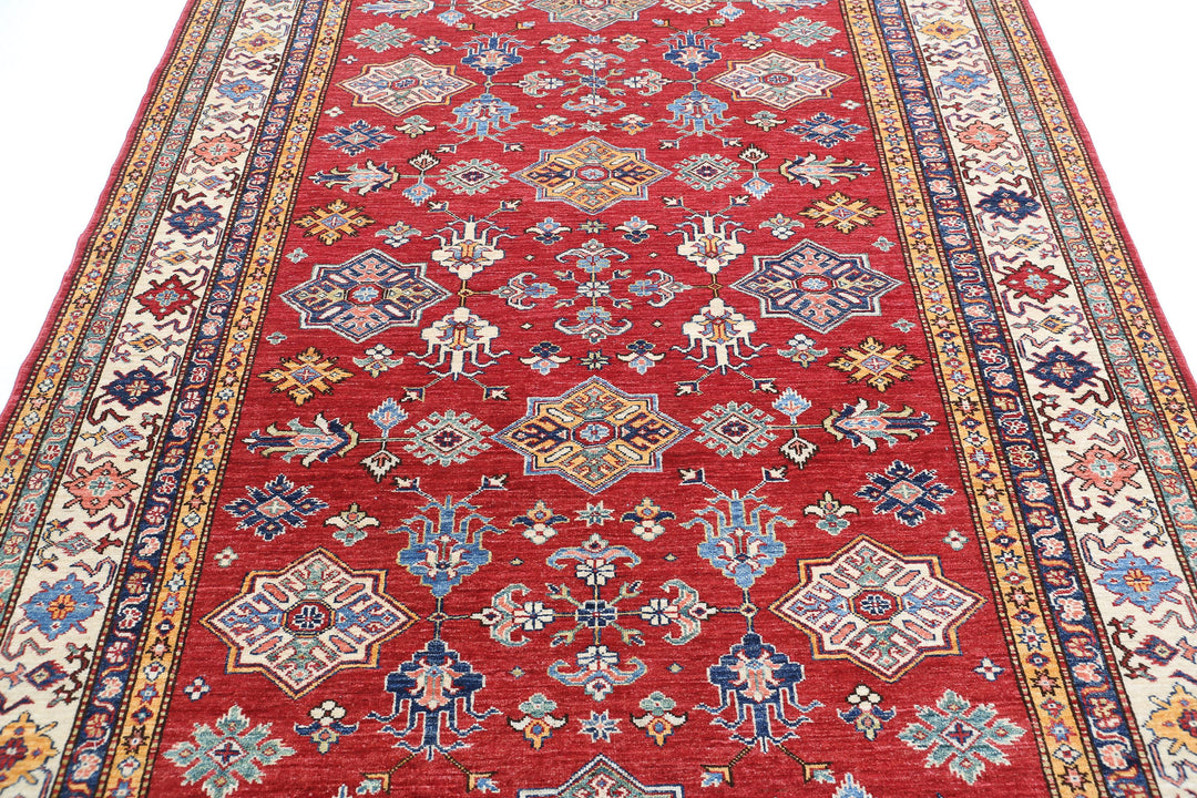 Hand Knotted Royal Kazak Wool Rug 6' 0" x 8' 7" - No. AT51965