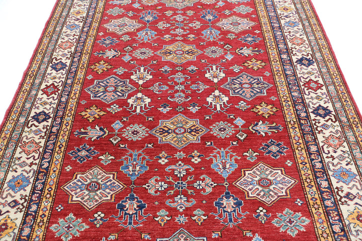 Hand Knotted Royal Kazak Wool Rug 6' 0" x 8' 7" - No. AT51965