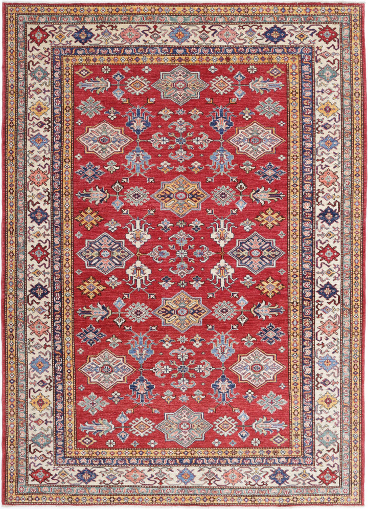 Hand Knotted Royal Kazak Wool Rug 6' 0" x 8' 7" - No. AT51965
