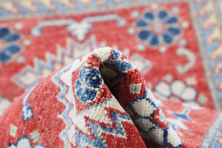 Hand Knotted Royal Kazak Wool Rug 2' 7" x 3' 9" - No. AT32202