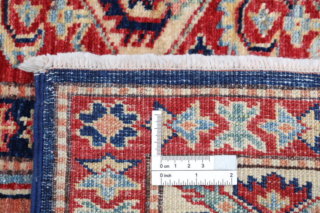 Hand Knotted Royal Kazak Wool Rug 5' 6" x 7' 4" - No. AT65648