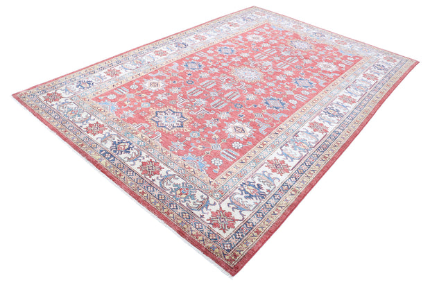 Hand Knotted Royal Kazak Wool Rug 6' 6" x 9' 8" - No. AT68361