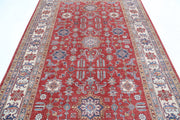 Hand Knotted Royal Kazak Wool Rug 6' 6" x 9' 8" - No. AT68361