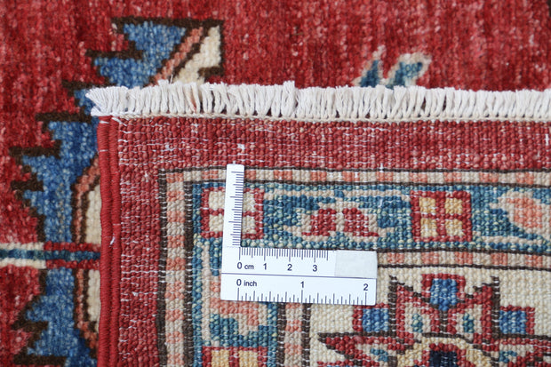 Hand Knotted Royal Kazak Wool Rug 6' 7" x 9' 8" - No. AT59773