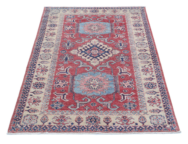 Hand Knotted Royal Kazak Wool Rug 3' 4" x 5' 0" - No. AT21810