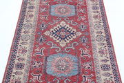 Hand Knotted Royal Kazak Wool Rug 3' 4" x 5' 0" - No. AT21810