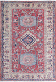 Hand Knotted Royal Kazak Wool Rug 3' 4" x 5' 0" - No. AT21810