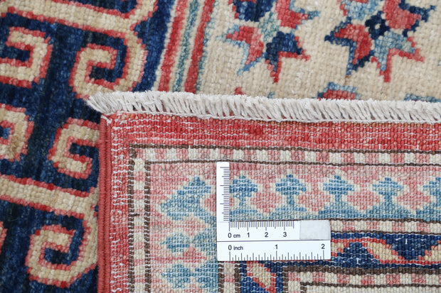 Hand Knotted Royal Kazak Wool Rug 4' 8" x 6' 9" - No. AT13862