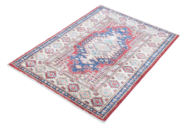 Hand Knotted Royal Kazak Wool Rug 2' 10" x 3' 11" - No. AT60410