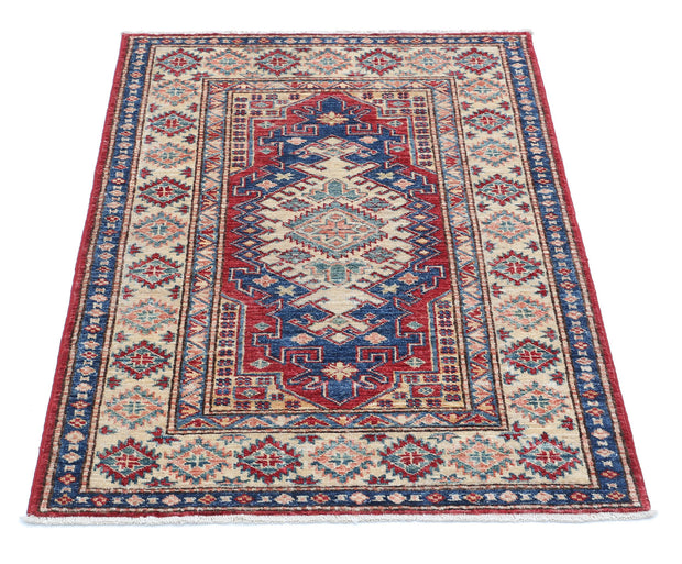 Hand Knotted Royal Kazak Wool Rug 2' 10" x 3' 11" - No. AT60410