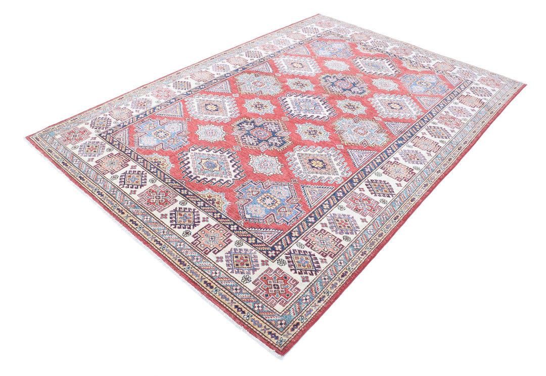 Hand Knotted Royal Kazak Wool Rug 6' 0" x 8' 7" - No. AT58924