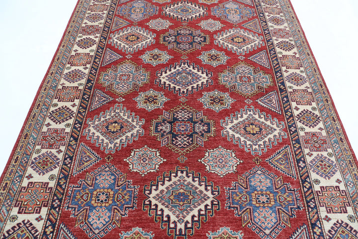 Hand Knotted Royal Kazak Wool Rug 6' 0" x 8' 7" - No. AT58924