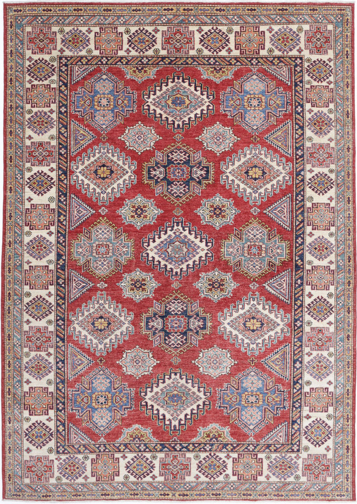 Hand Knotted Royal Kazak Wool Rug 6' 0" x 8' 7" - No. AT58924