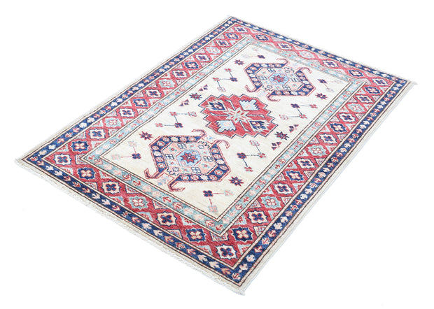 Hand Knotted Royal Kazak Wool Rug 2' 11" x 4' 1" - No. AT22008