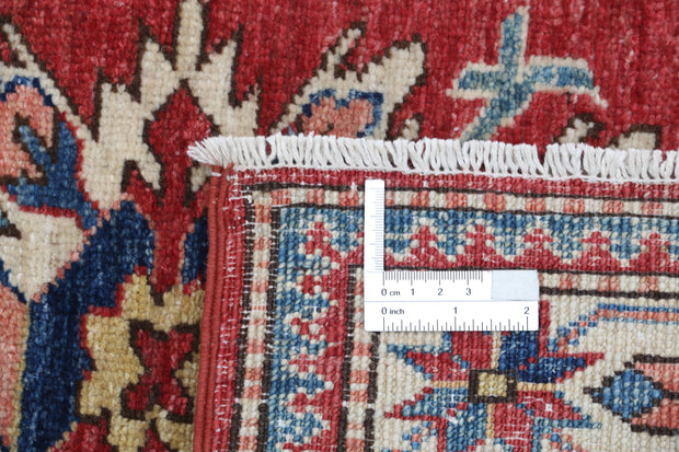 Hand Knotted Royal Kazak Wool Rug 3' 1" x 4' 9" - No. AT17813