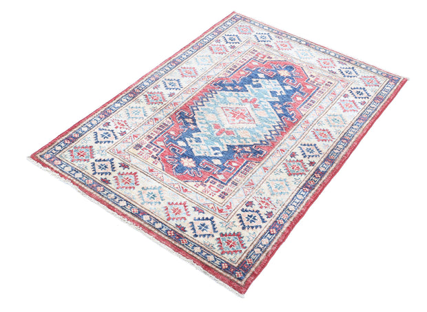 Hand Knotted Royal Kazak Wool Rug 2' 10" x 4' 1" - No. AT21820