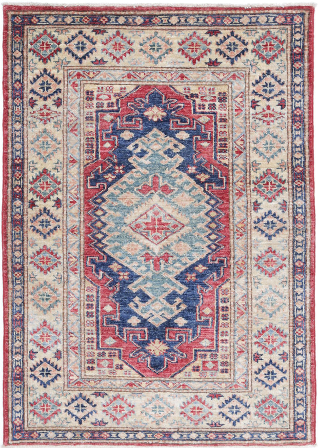 Hand Knotted Royal Kazak Wool Rug 2' 10" x 4' 1" - No. AT21820