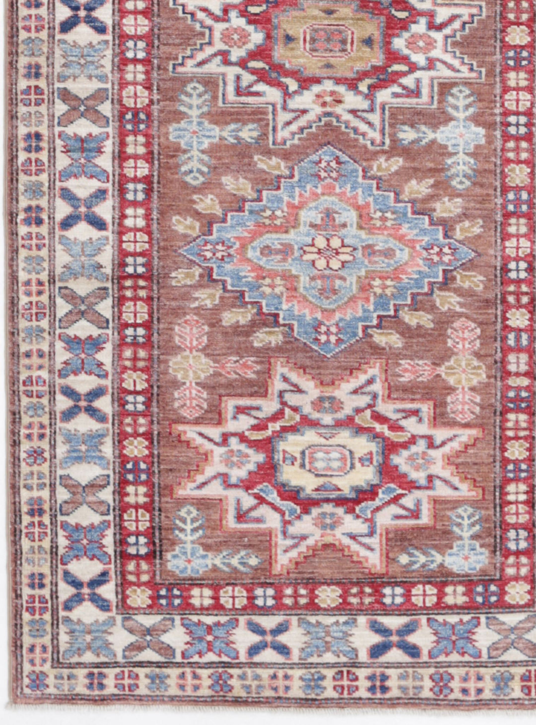 Hand Knotted Royal Kazak Wool Rug 2' 5" x 7' 5" - No. AT76899