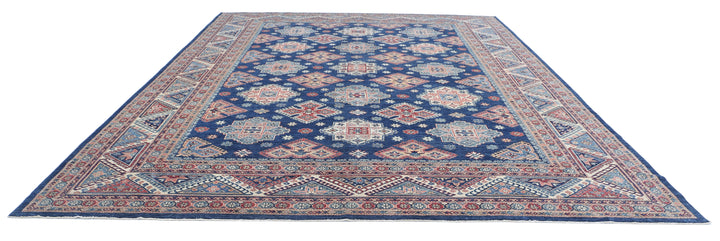 Hand Knotted Royal Kazak Wool Rug 11' 10" x 15' 4" - No. AT20271