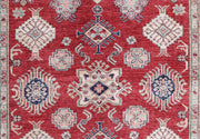 Hand Knotted Royal Kazak Wool Rug 4' 11" x 6' 5" - No. AT95043