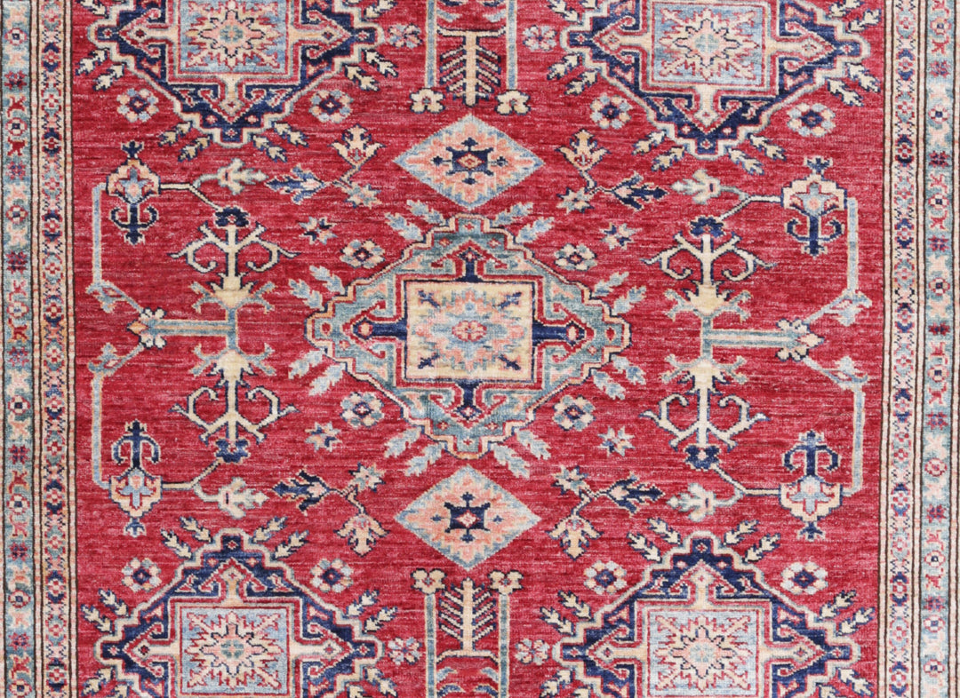 Hand Knotted Royal Kazak Wool Rug 5' 5" x 7' 11" - No. AT92527